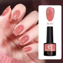 Quick Dry Jelly Jade Nail Polish Long Lasting Neutral for Salon Manicures