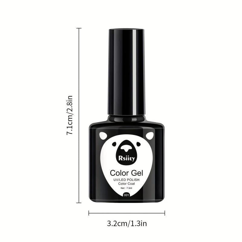 6 Colors Gel Nail Polish Cyan Collection Soak Off No Wipe Set