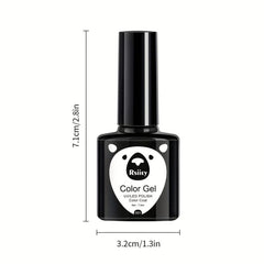 6 Colors Gel Nail Polish Cyan Collection Soak Off No Wipe Set