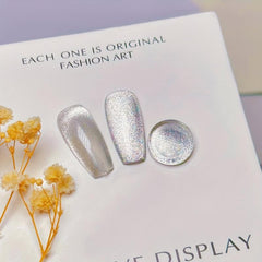 Glitter Cat Eye Gel Nail Polish - Sparkling Broken Diamond Gel Polish