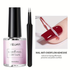 Peel Off Cuticle Guard Gel Polish Latex Liquid Nail Art Set