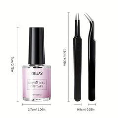 Peel Off Cuticle Guard Gel Polish Latex Liquid Nail Art Set