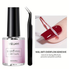 Peel Off Cuticle Guard Gel Polish Latex Liquid Nail Art Set