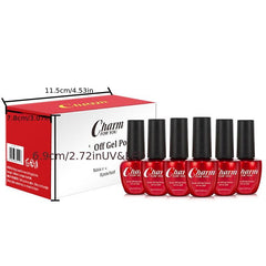 6Pcs Glitter Shell Thread Gel Nail Polish Kit