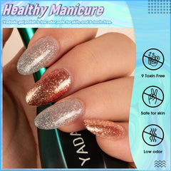 YADADA Gel Nail Polish Kit Soak Off Gel Polish Set 6 Pcs