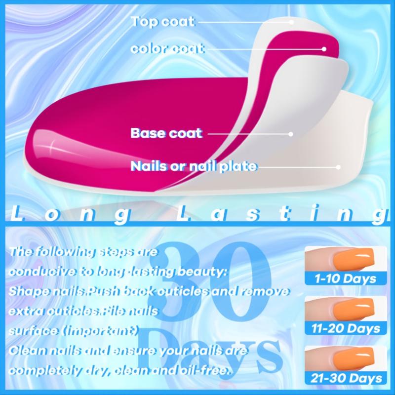 YADADA Gel Nail Polish Kit Soak Off Gel Polish Set 6 Pcs