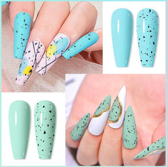 Pastel Eggshell Gel Polish Set Candy Pink Yellow Green Purple