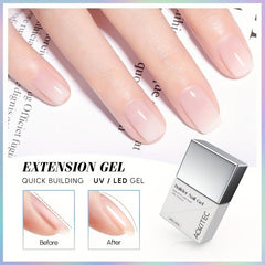 Clear Pink Gel Builder Nail Gel for Strengthener Extension