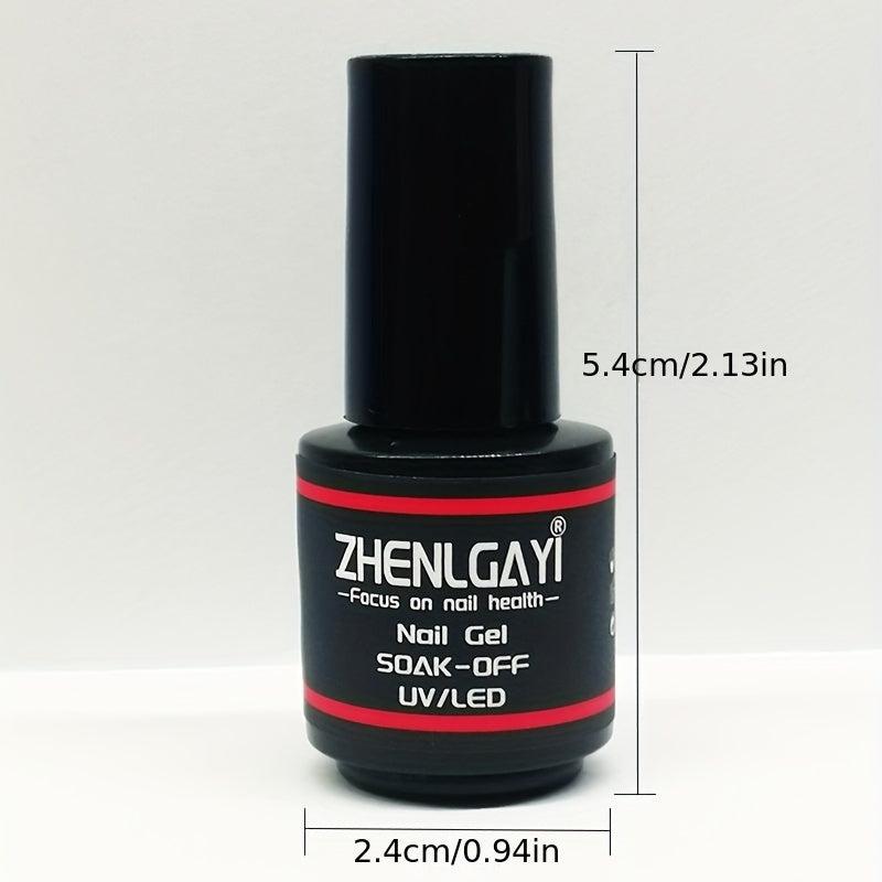 Neon Gel Nail Polish Set with Base & Top Coat Bright Red Purple Green Yellow 12p