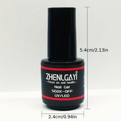 Neon Gel Nail Polish Set with Base & Top Coat Bright Red Purple Green Yellow 12p
