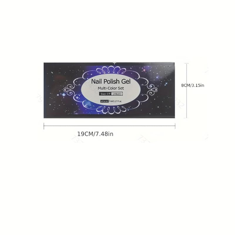 Reflective Glitter Gel Nail Polish Kit - Broken Diamond Gel Polish Set