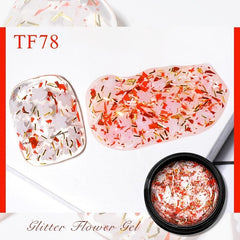 Glitter Flower Gel Polish Long Lasting Nail Polish for Women