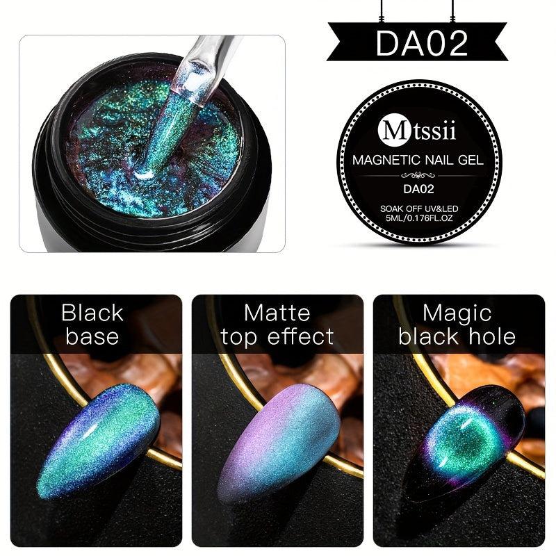 5D Cat Eye Holographic Gel Nail Polish - Magnetic Gel Polish