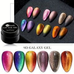 5D Cat Eye Holographic Gel Nail Polish - Magnetic Gel Polish