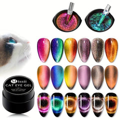 5D Cat Eye Holographic Gel Nail Polish - Magnetic Gel Polish
