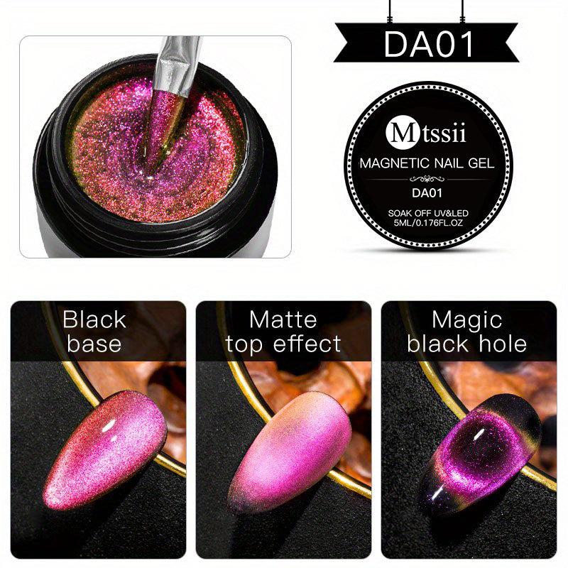 5D Cat Eye Holographic Gel Nail Polish - Magnetic Gel Polish