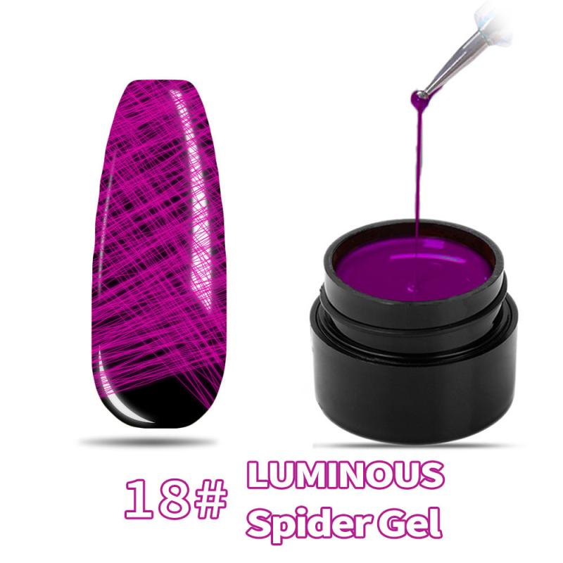 Luminous Spider Gel Extension Nail Art Decoration