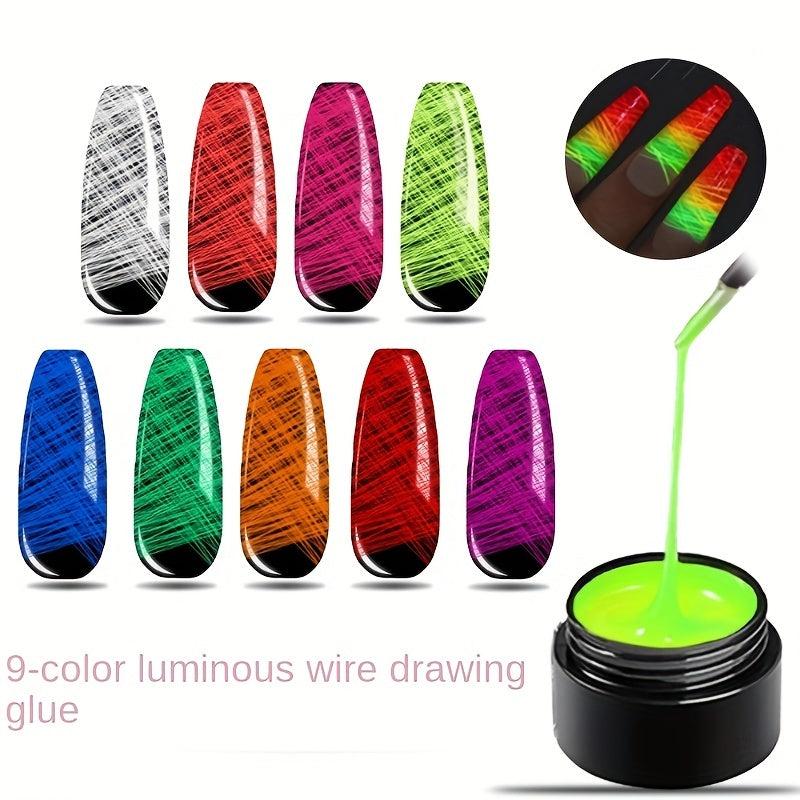 Luminous Spider Gel Extension Nail Art Decoration
