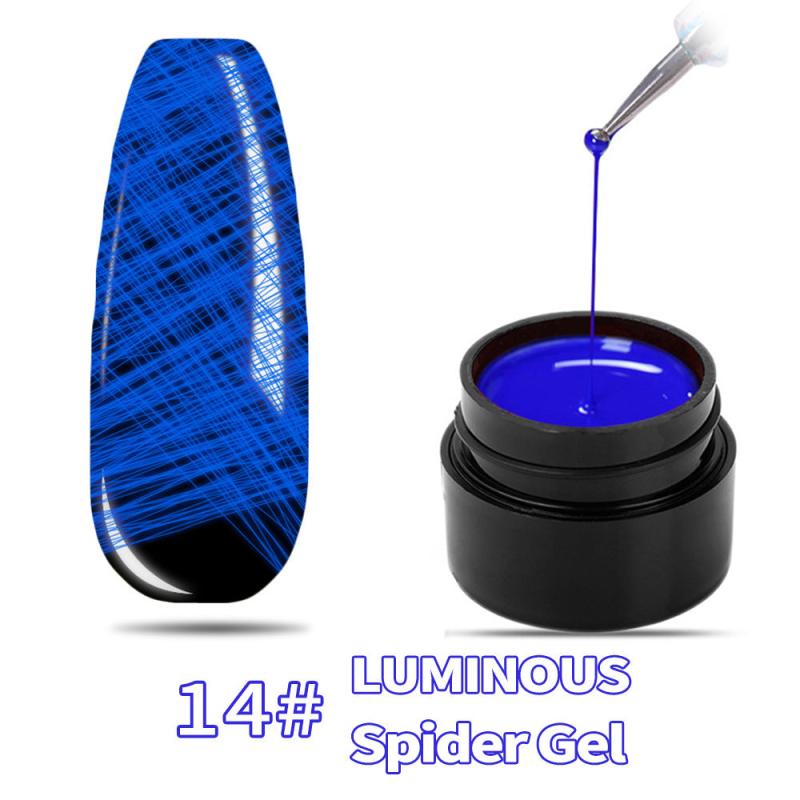 Luminous Spider Gel Extension Nail Art Decoration