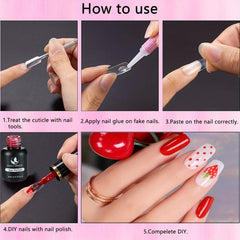 15pcs Acrylic Nail Glue Long Lasting Professional Tip Adhesive for False Nail
