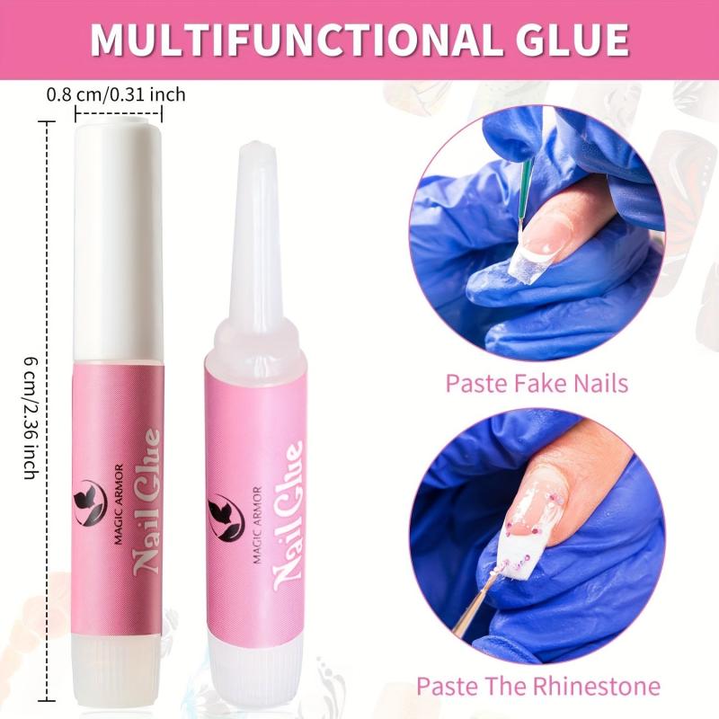 15pcs Acrylic Nail Glue Long Lasting Professional Tip Adhesive for False Nail