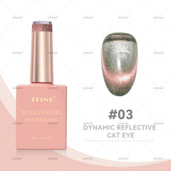 Reflective Cat Magnetic Gel Nail Polish with Glitter