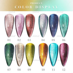 Reflective Cat Magnetic Gel Nail Polish with Glitter