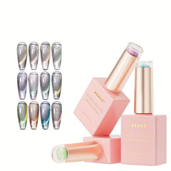 Reflective Cat Magnetic Gel Nail Polish with Glitter
