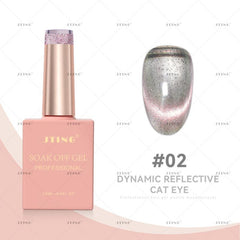 Reflective Cat Magnetic Gel Nail Polish with Glitter