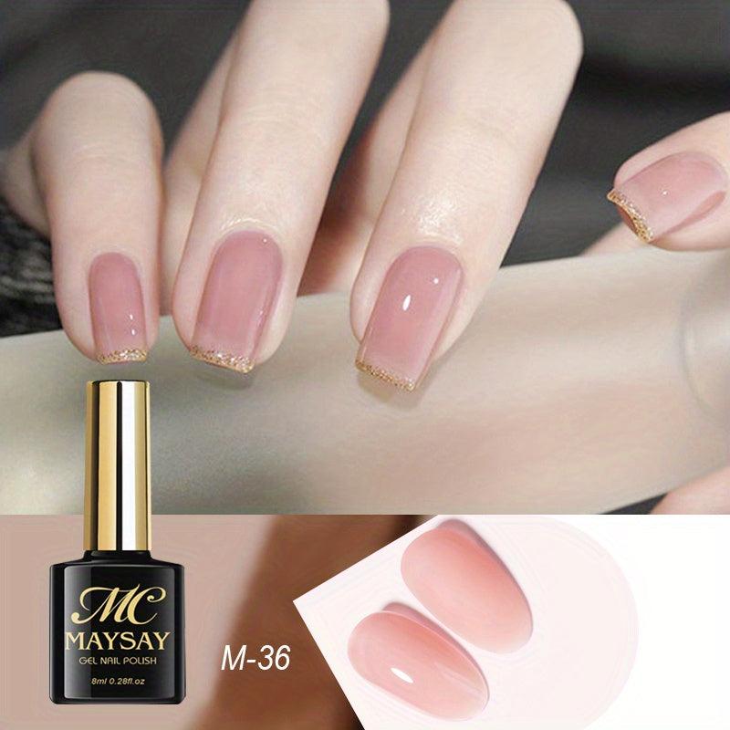 16 Colors Translucent Sheer Gel Nail Polish Home Salon Art DIY