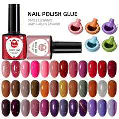 6-Color Gel Nail Polish Kit for Halloween & Christmas Nail Art