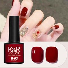 Red Dark Red Purple Nail Polish Gel 0 28oz Can for Home Nail Art