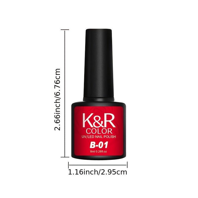 Red Dark Red Purple Nail Polish Gel 0 28oz Can for Home Nail Art