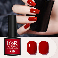 Red Dark Red Purple Nail Polish Gel 0 28oz Can for Home Nail Art