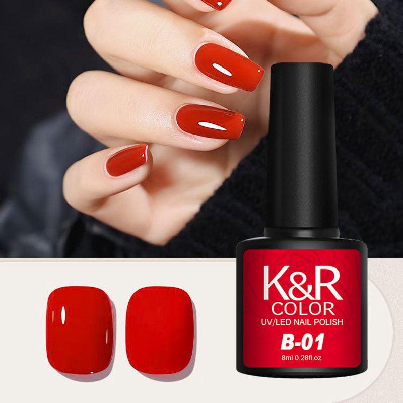 Red Dark Red Purple Nail Polish Gel 0 28oz Can for Home Nail Art