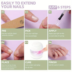 Aokitec 15ml Fast Dry Nail Glue for False Nail Tips Gel Nail Polish