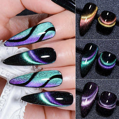 9D Cat Eye Gel Nail Polish Set 5 Pcs with Magnet Stick