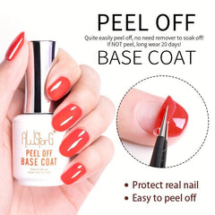 AWStorG 15ML Easy Peel Off Base Coat Gel Long Wear No Need Remover Water Gel