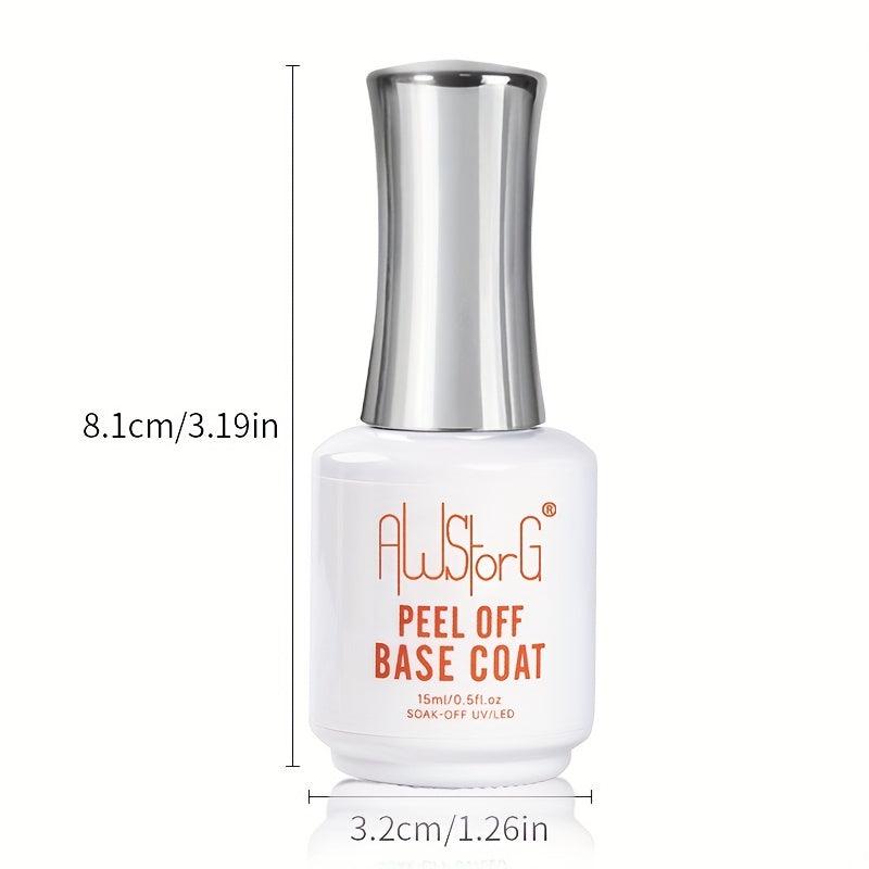 AWStorG 15ML Easy Peel Off Base Coat Gel Long Wear No Need Remover Water Gel
