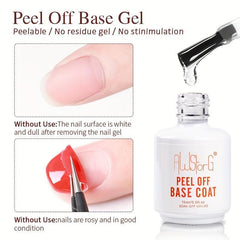 AWStorG 15ML Easy Peel Off Base Coat Gel Long Wear No Need Remover Water Gel