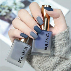 2pcs Matte Nail Polish Set Quick Drying Water Based Varnish