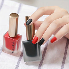 2pcs Matte Nail Polish Set Quick Drying Water Based Varnish