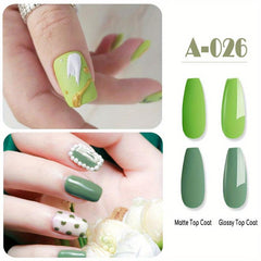 Long Lasting Glitter Gel Nail Polish Set 6 Colors Soak Off Salon & DIY Gift