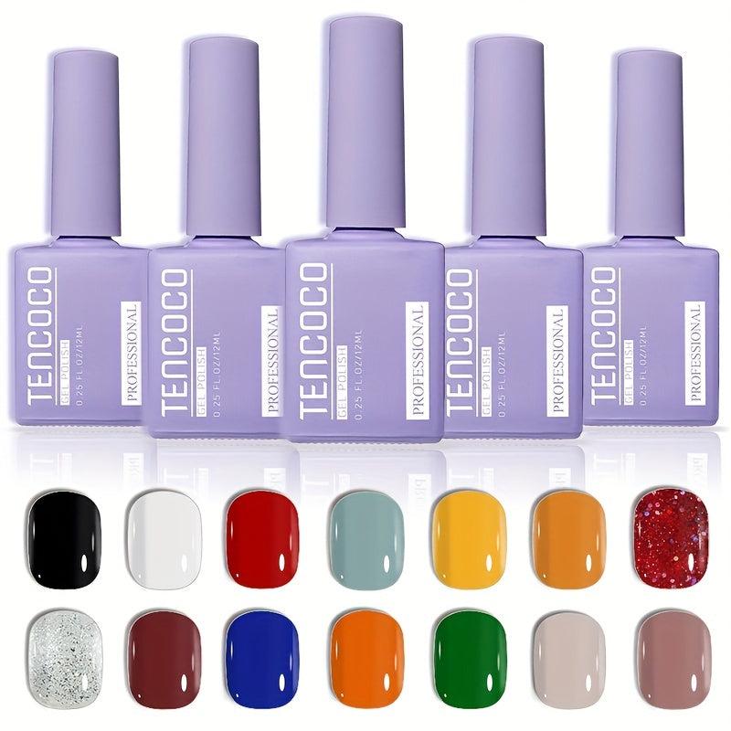 Professional Gel Nail Polish Set Base Coat No Wipe Top Coat and Matte Top Coat