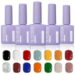 Professional Gel Nail Polish Set Base Coat No Wipe Top Coat and Matte Top Coat