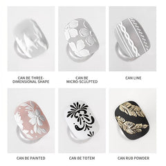 3D Plaster Effect Nail Gel Polish DIY Manicure Gel