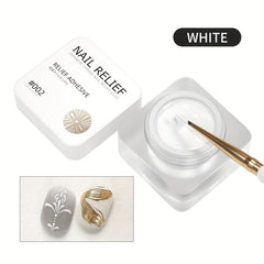 3D Plaster Effect Nail Gel Polish DIY Manicure Gel