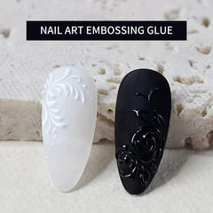 3D Plaster Effect Nail Gel Polish DIY Manicure Gel