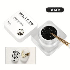 3D Plaster Effect Nail Gel Polish DIY Manicure Gel