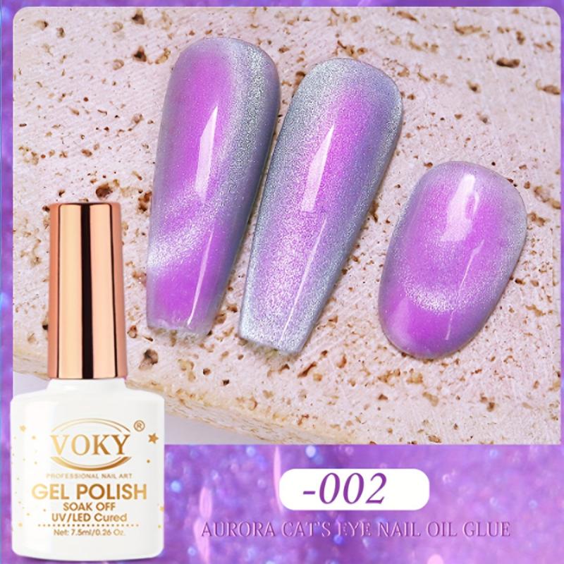 Holographic 9D Cat Eye Glitter Gel Nail Polish